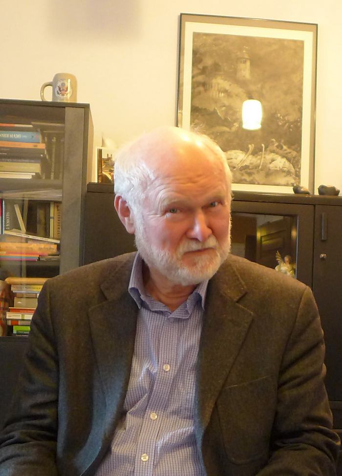 István Kovács w redakcji „Akcentu”, 2015 r. Fot. J. Wach